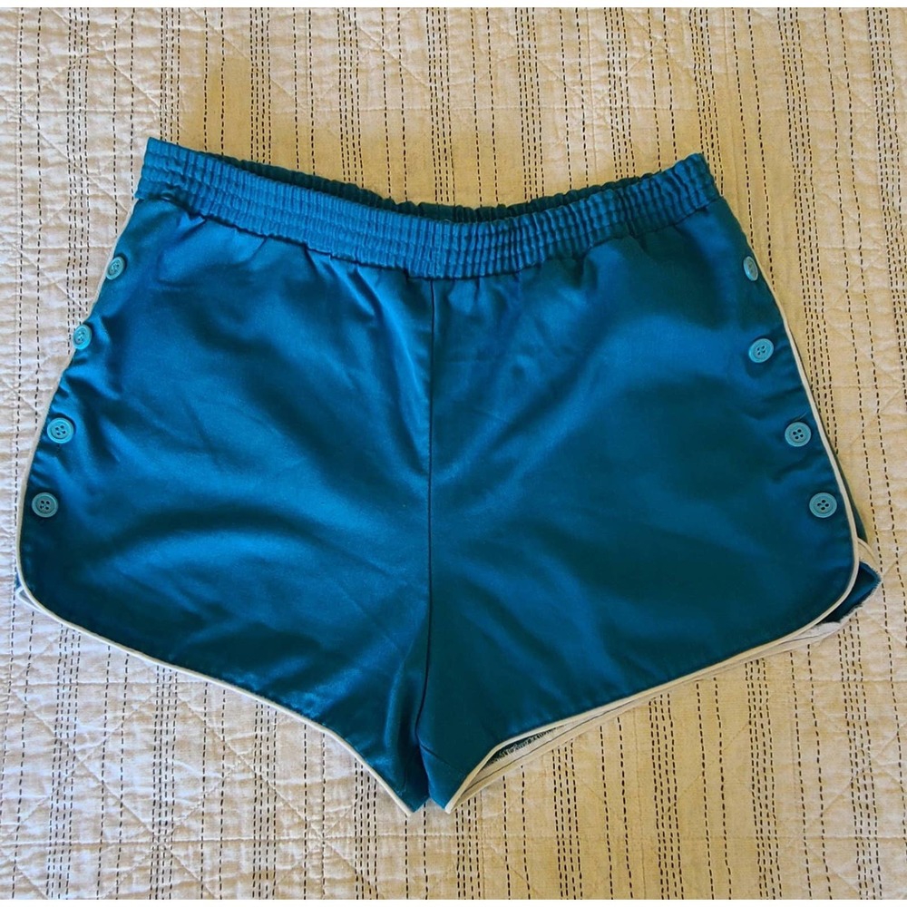 Vintage 80s track blue track shorts | 80s gym shorts | 1980s hot pants | M-L